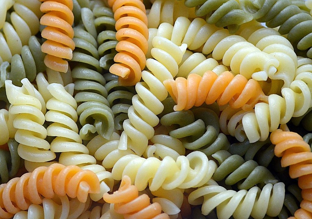 noodles, colorful, pasta
