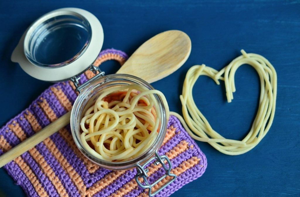 spaghetti, pasta, noodles